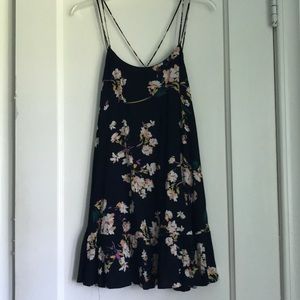 Navy Floral Sundress